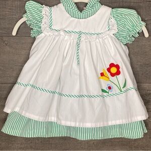 Vintage 2 Piece Pinafore Dress Size 18-24 Months